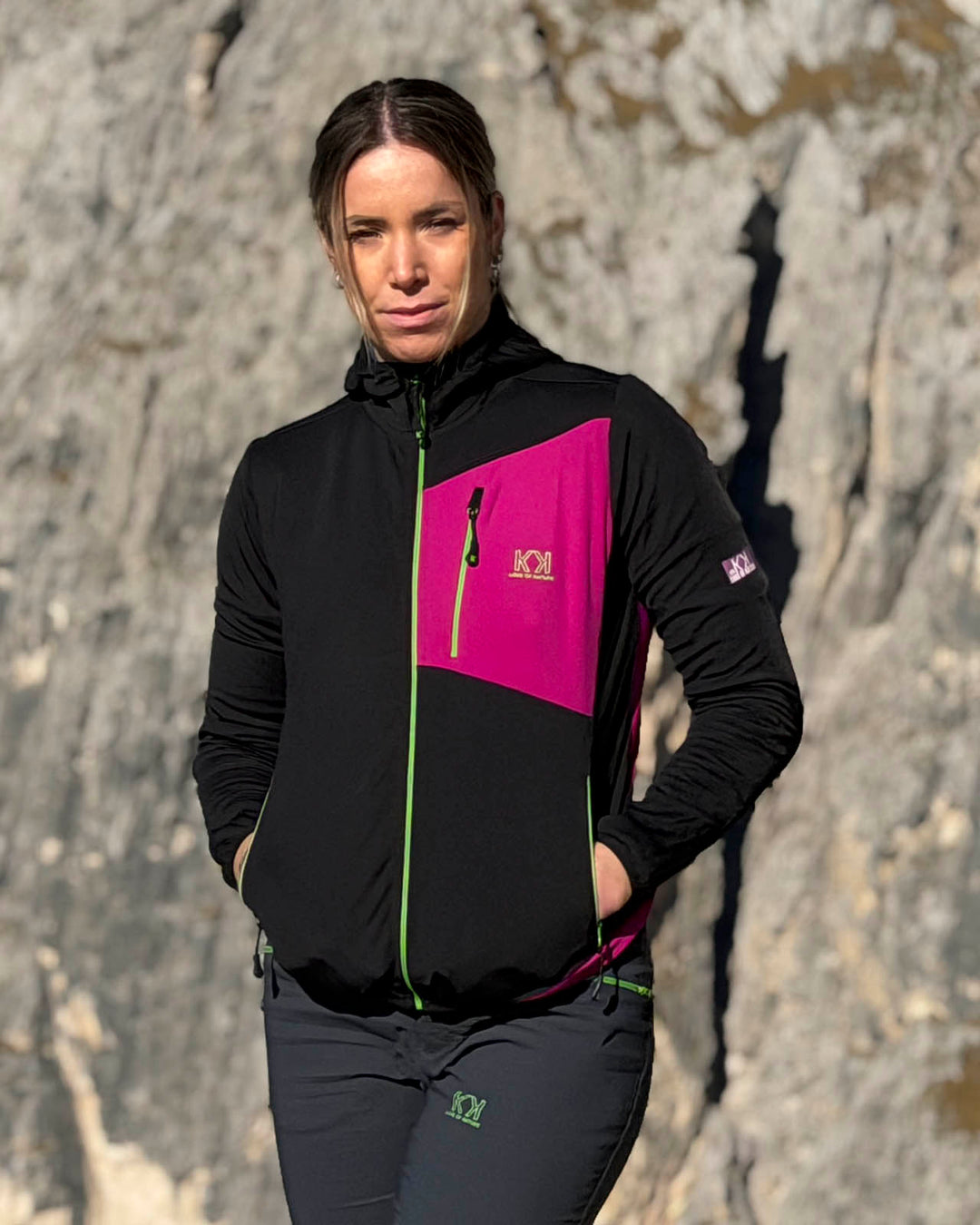 Giacca in pile AURINA riciclato